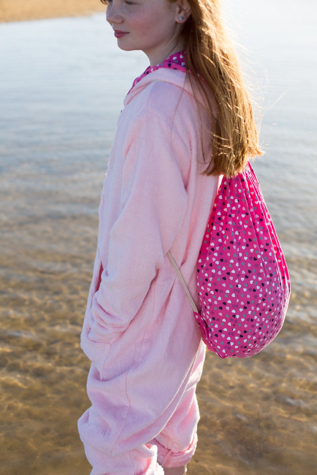 SECOND - Pretty Pink All-in-one Towel Suits